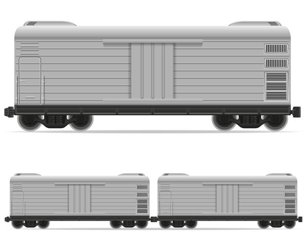 Ilustración de vector de tren vagón de tren