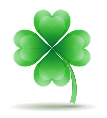 saint patrick's day clover stock vector illustration