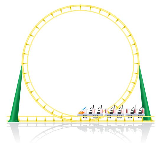 roller coaster vector illustration