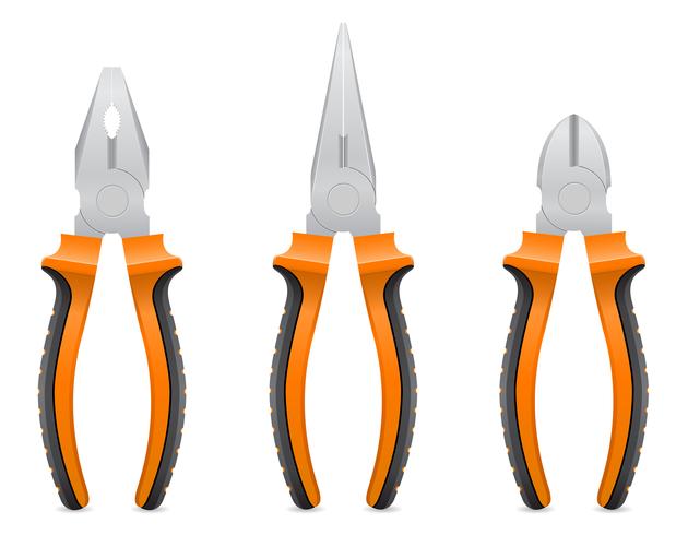 tool pliers vector illustration