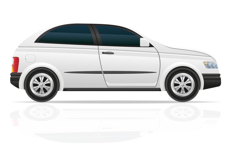 Ilustración de vector de auto hatchback