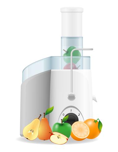 electric kitchen juicer vector illustration