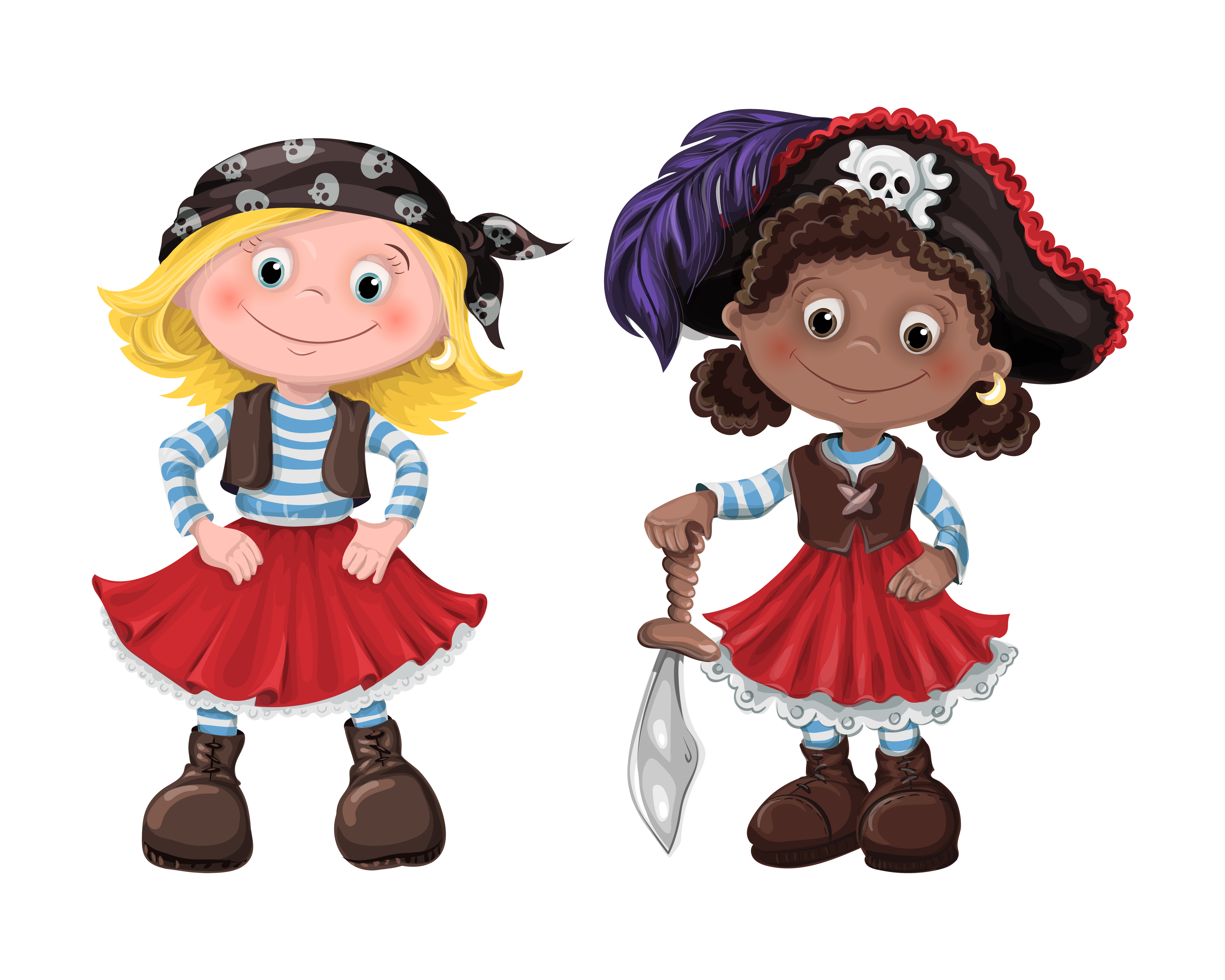 Cute girl pirate vector illustration 490403 Vector Art at Vecteezy