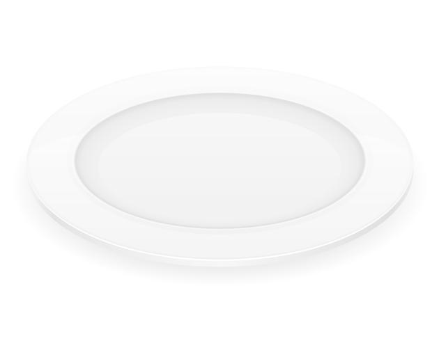 porcelain plate vector illustration