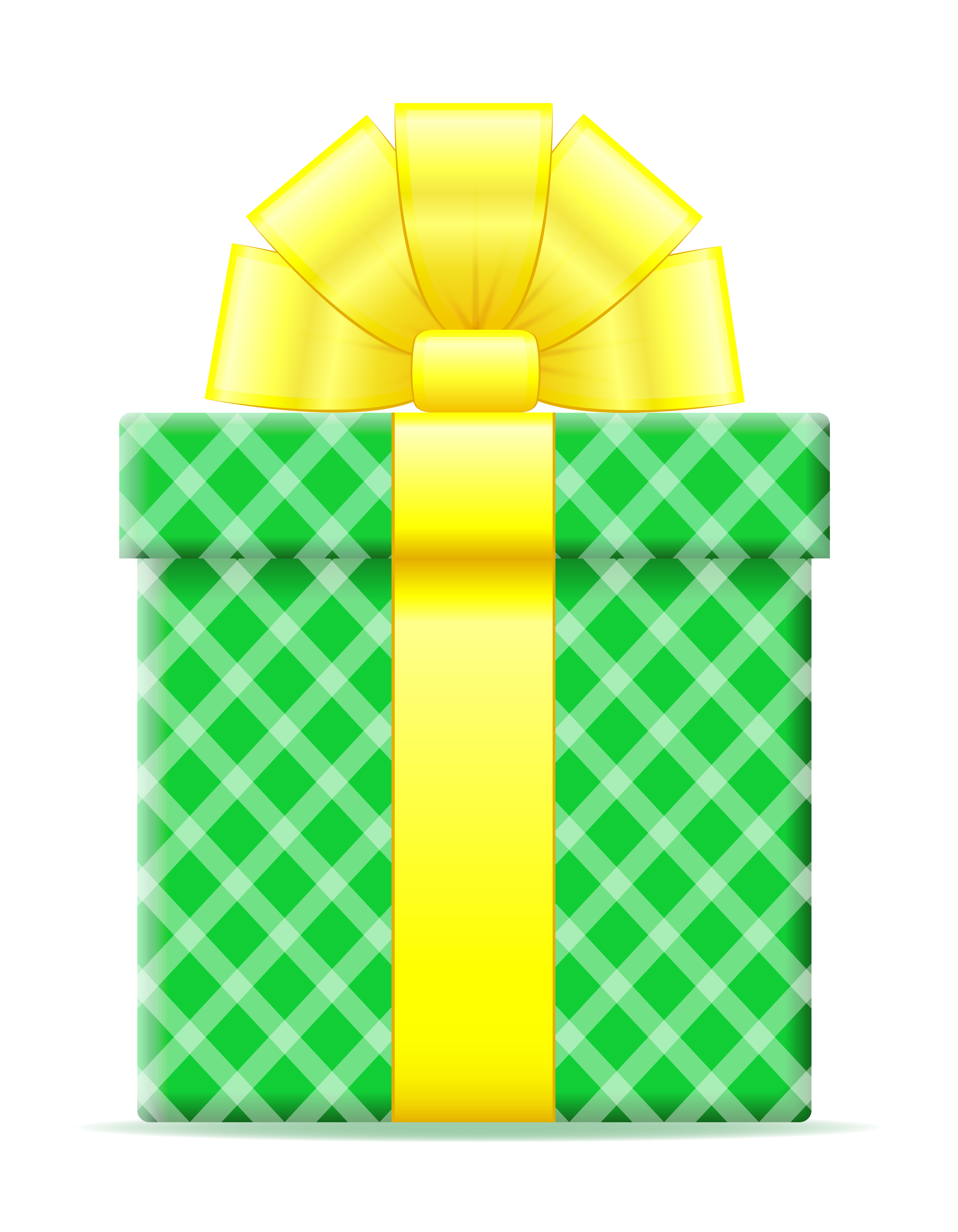 gift box with a bow vector illustration 490575 - Download ...