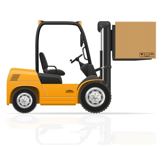 forklift truck vector illustration