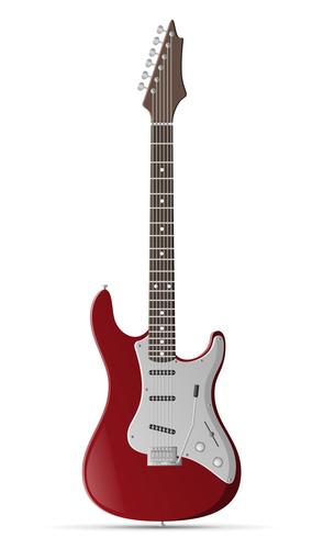 electric guitar stock vector illustration