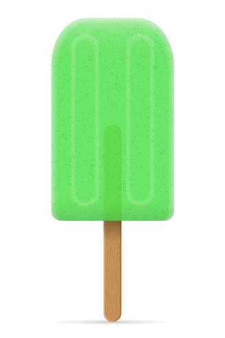 ice cream frozen juice on stick vector illustration