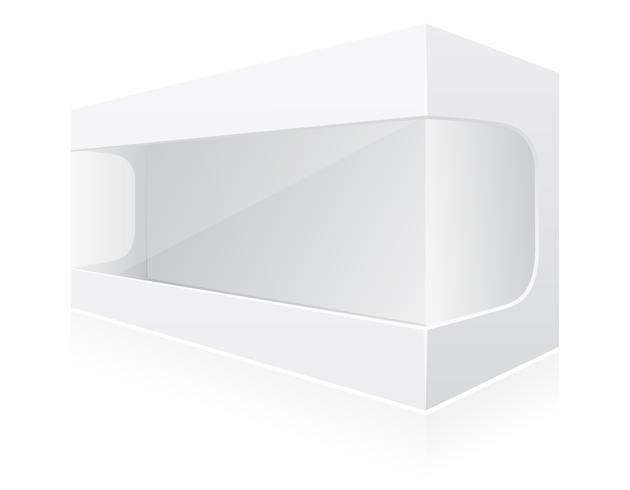 transparent packing box vector illustration