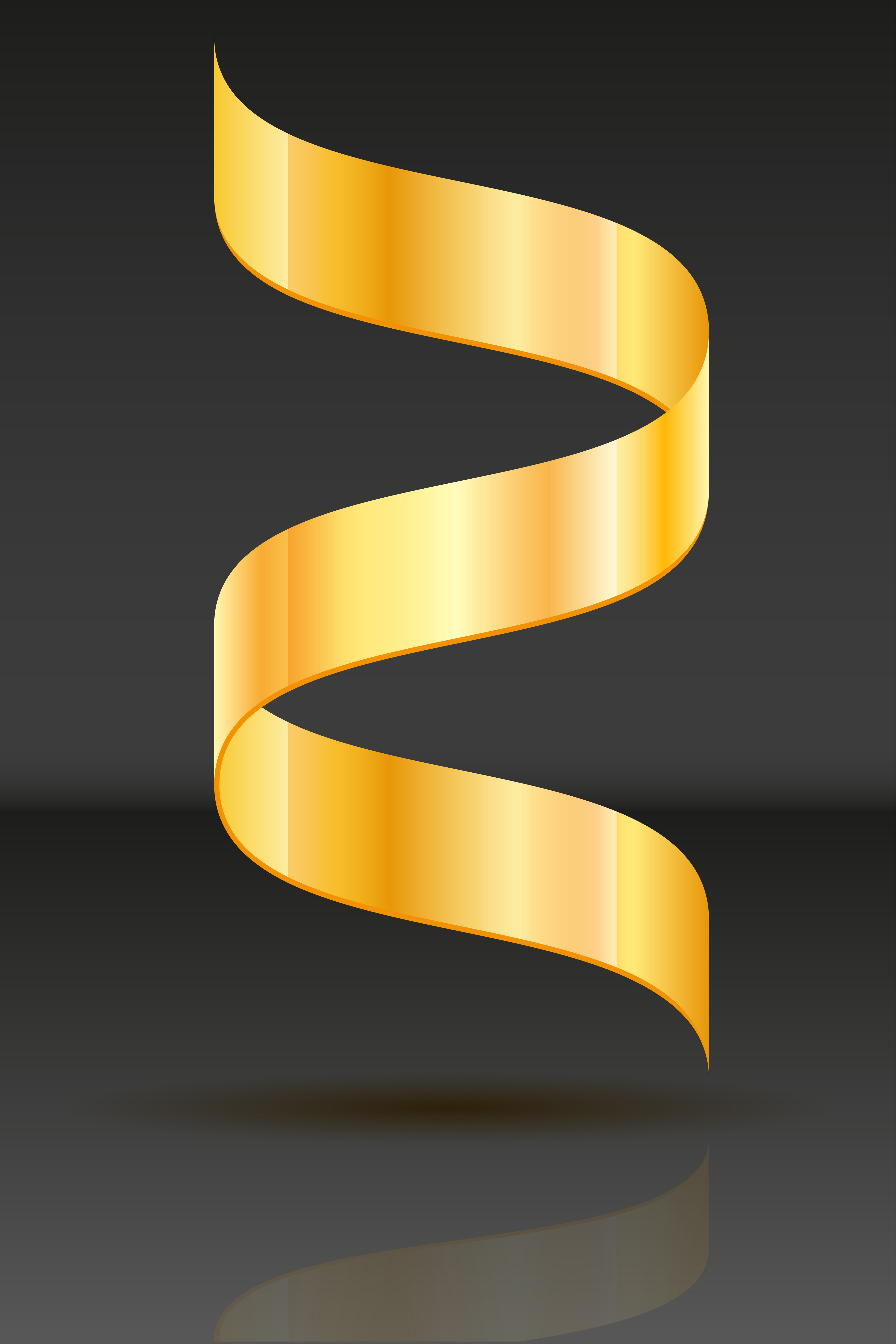 gold ribbon realistic vector illustration - Download Free Vectors