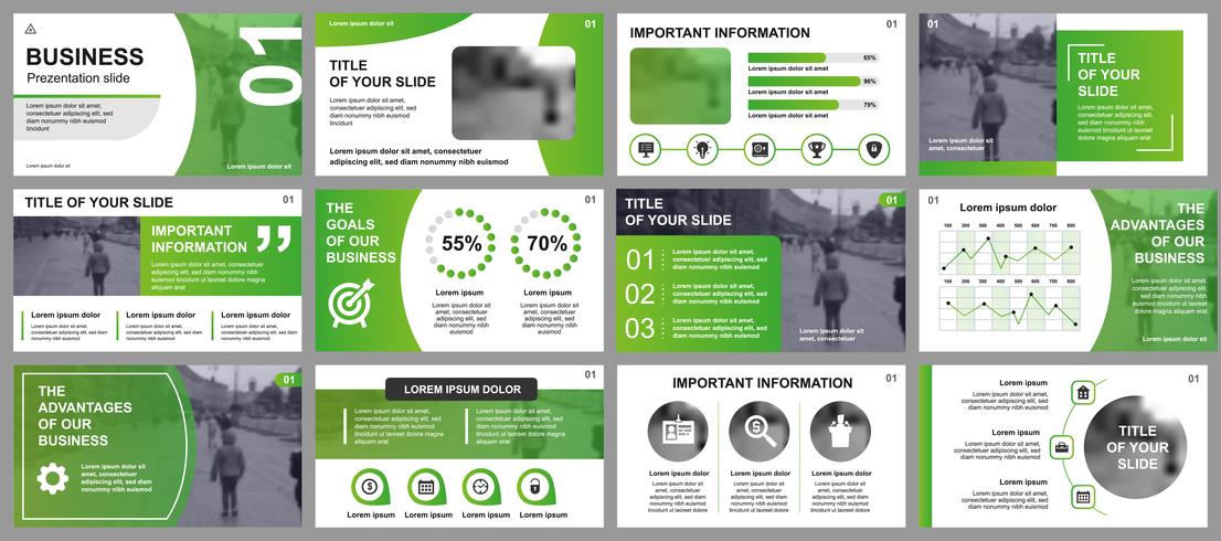 Business presentation slides templates from infographic elements. Can be used for presentation template, flyer and leaflet, brochure, corporate report, marketing, advertising, annual report, banner. vector