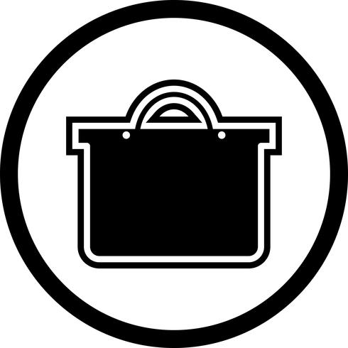 Diseño del icono del bolso de compras vector