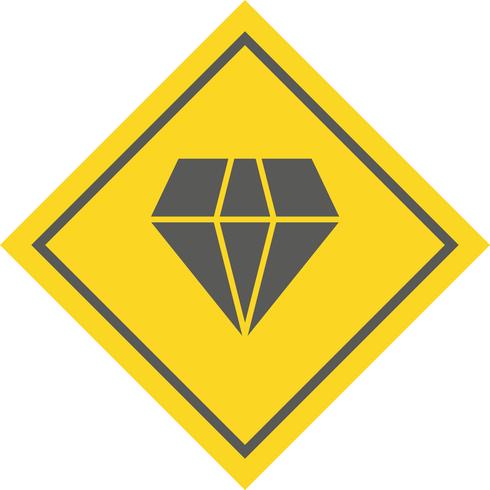 Diseño de icono de diamante vector