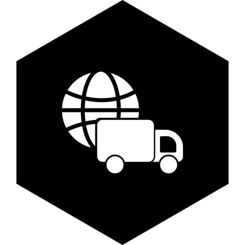 Diseño de iconos de entrega global vector