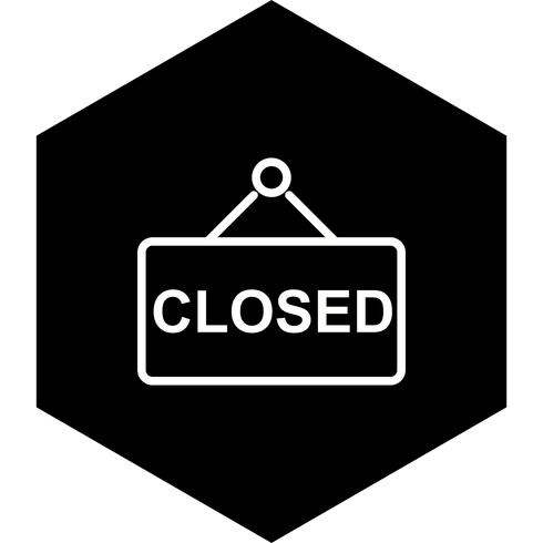 Closed Sign Icon Design vector