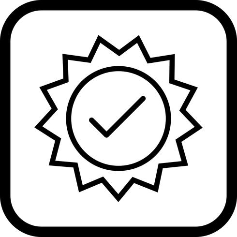 Valid Stamp Icon Design vector