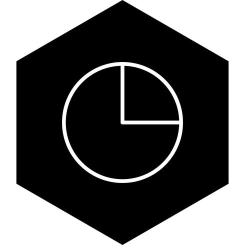 Pie Chart Icon Design vector