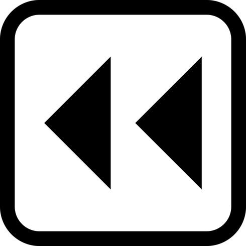  Backward Arrows Icon Design vector