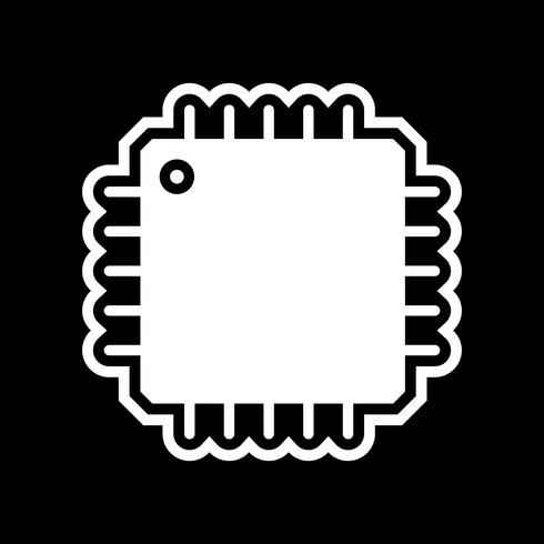 Processor Icon Design vector