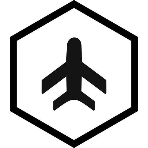 Diseño de icono de avión vector