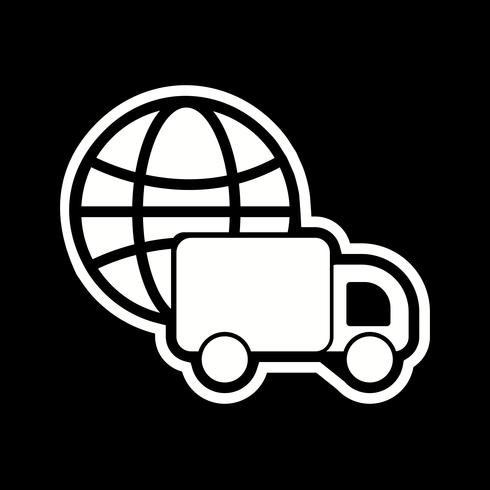 Global Delivery Icon Design vector