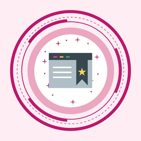 Bookmarked Page Icon Design vector