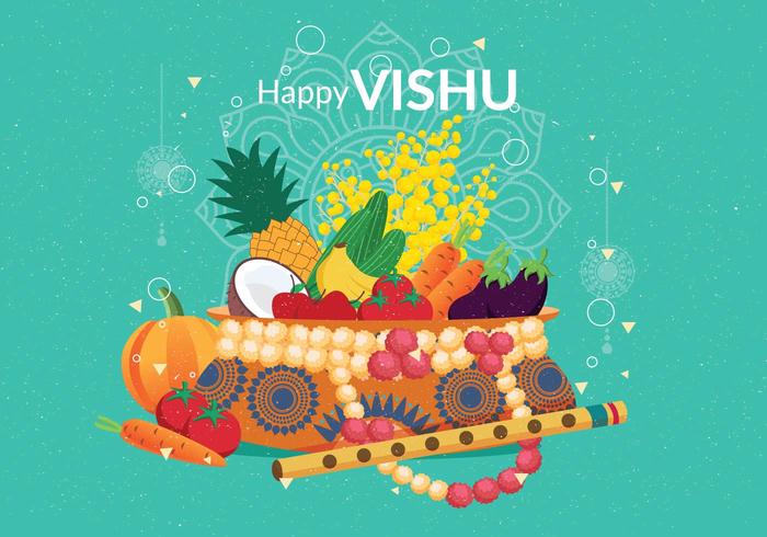 Vishu Illustration Vector