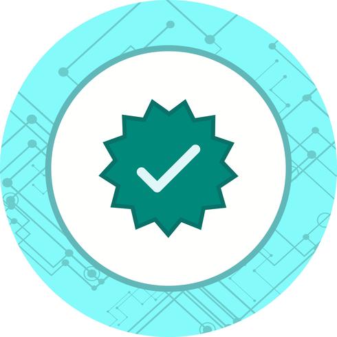 Valid Stamp Icon Design vector