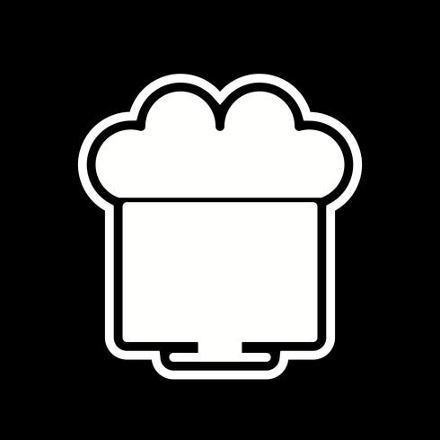 Connected to Cloud Icon Design vector