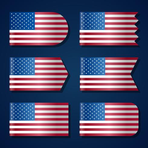 United States Flag Template vector