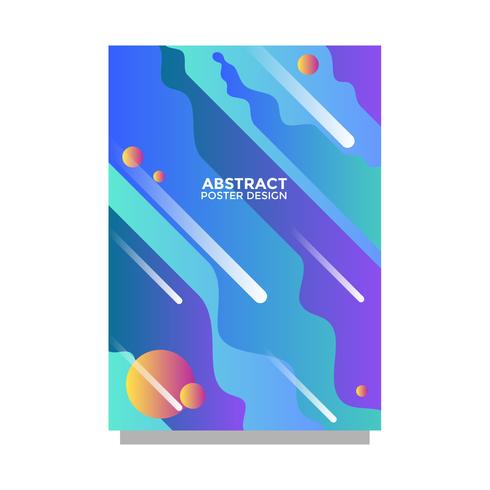 Diseño del cartel abstracto plantilla de vector