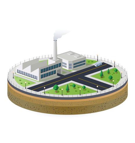 Planta industrial vector