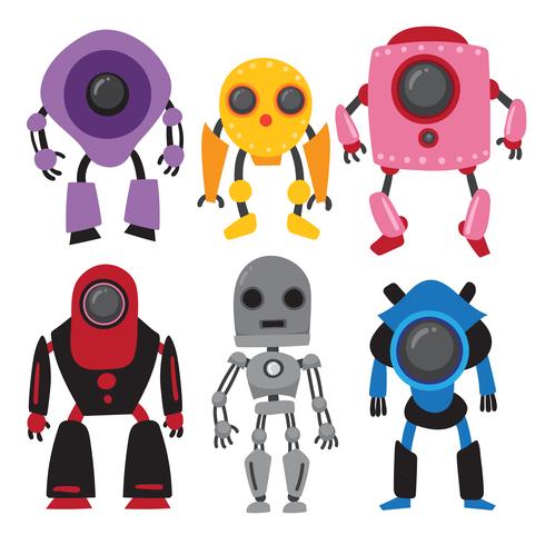 robots vector collection design