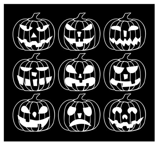 Calabazas de halloween vector