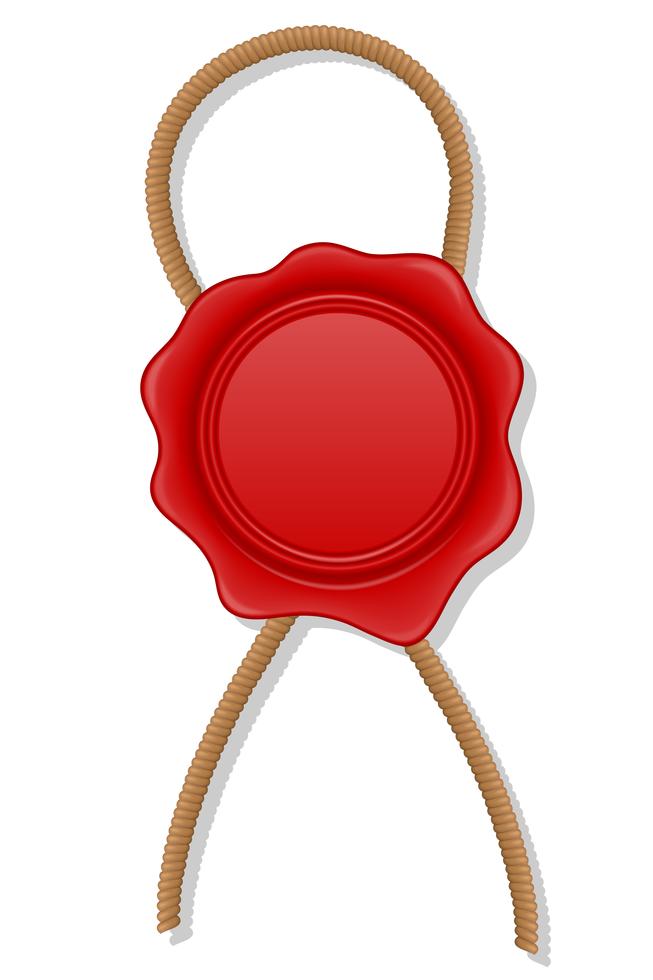 red wax stamp vector illustration 492315 Vector Art at Vecteezy