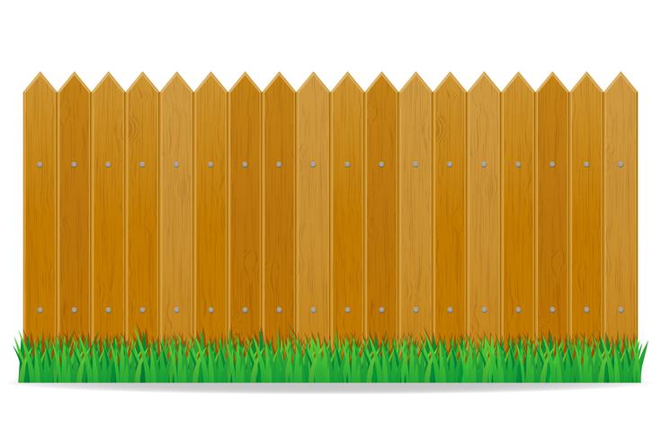 wooden fence vector illustration