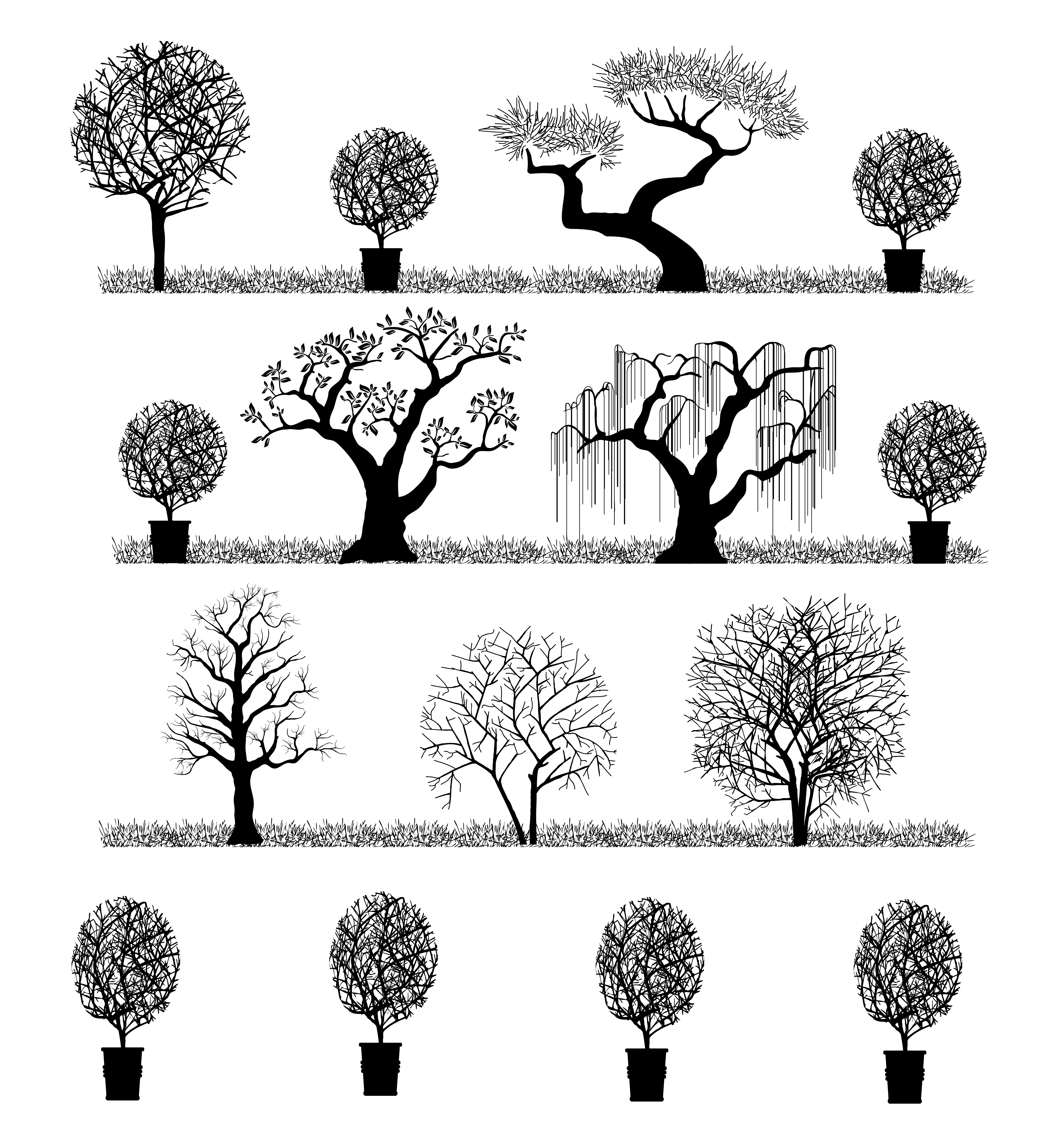 Vector trees 492383 Vector Art at Vecteezy