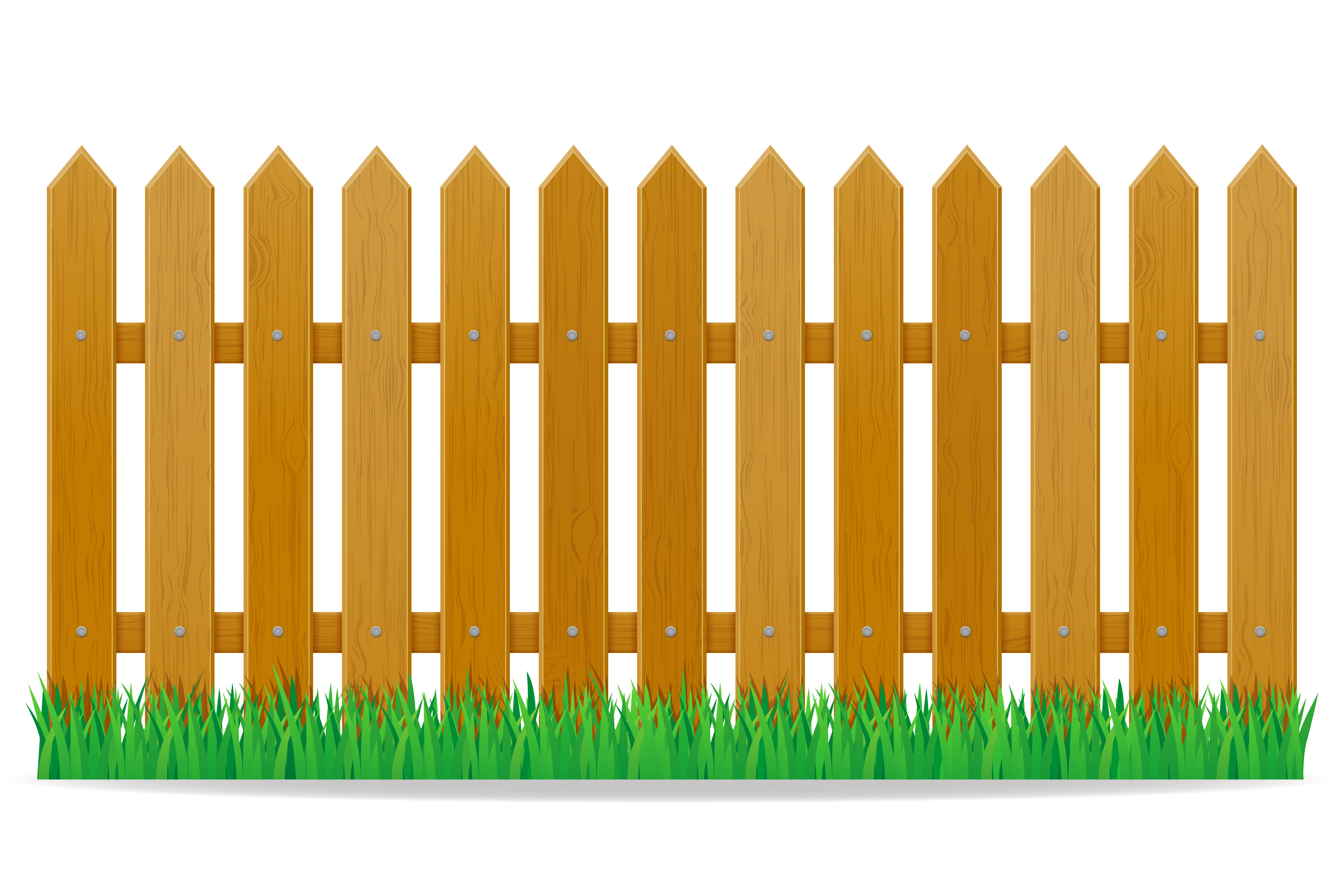 wooden fence vector illustration 492438 Vector Art at Vecteezy