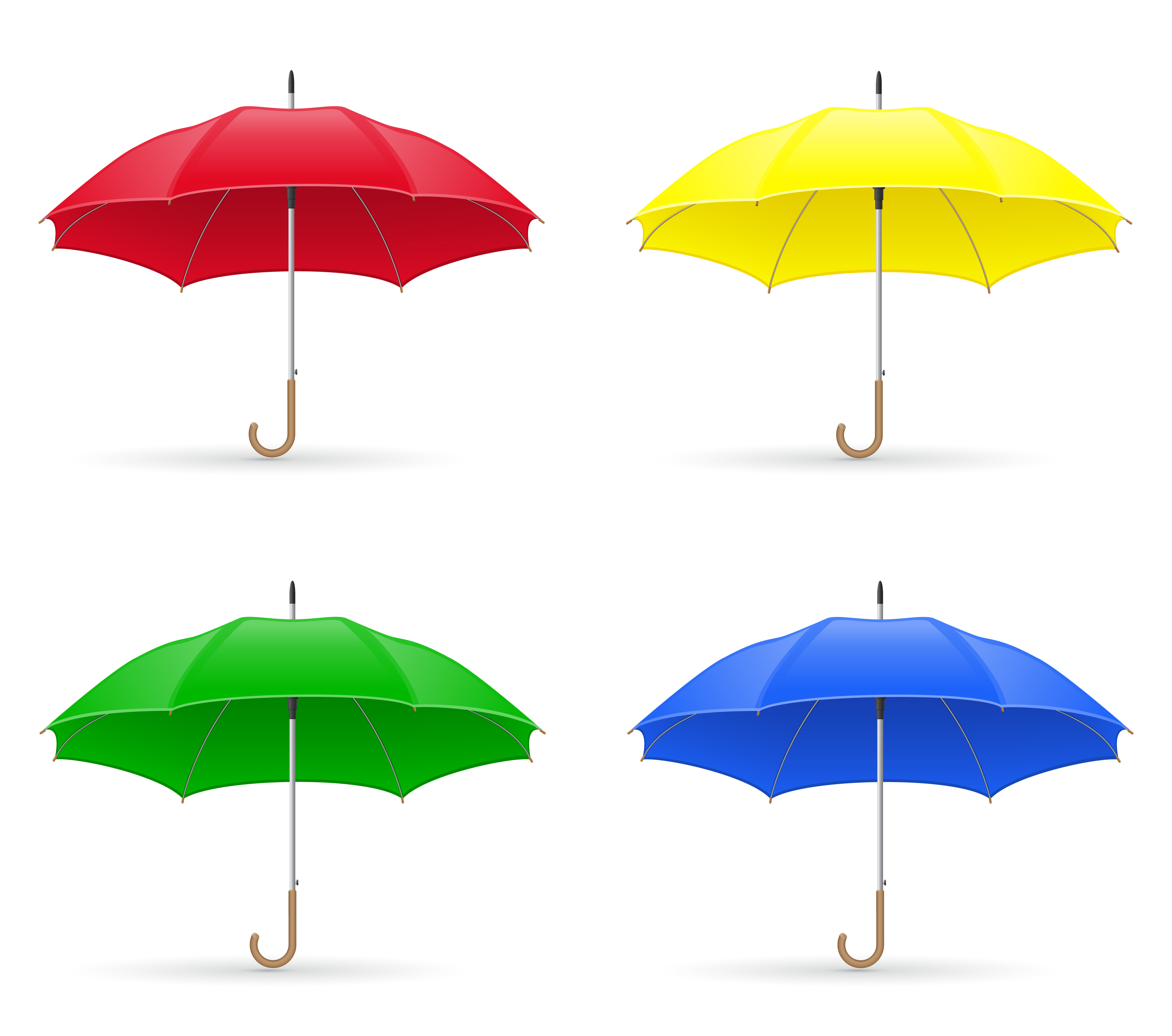 colors umbrellas vector illustration 492589 Vector Art at