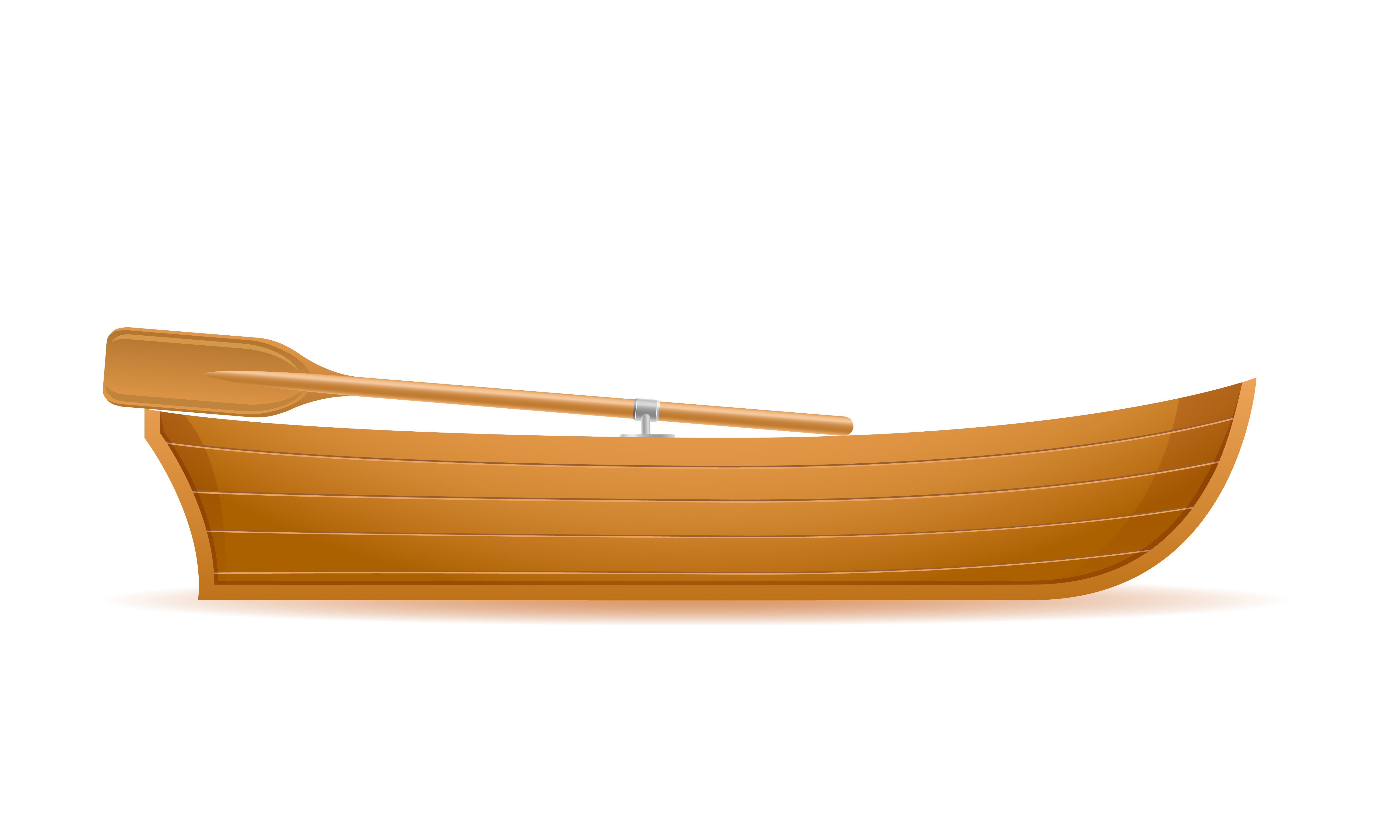 Download wooden boat side view vector illustration - Download Free ...