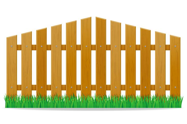 wooden fence vector illustration