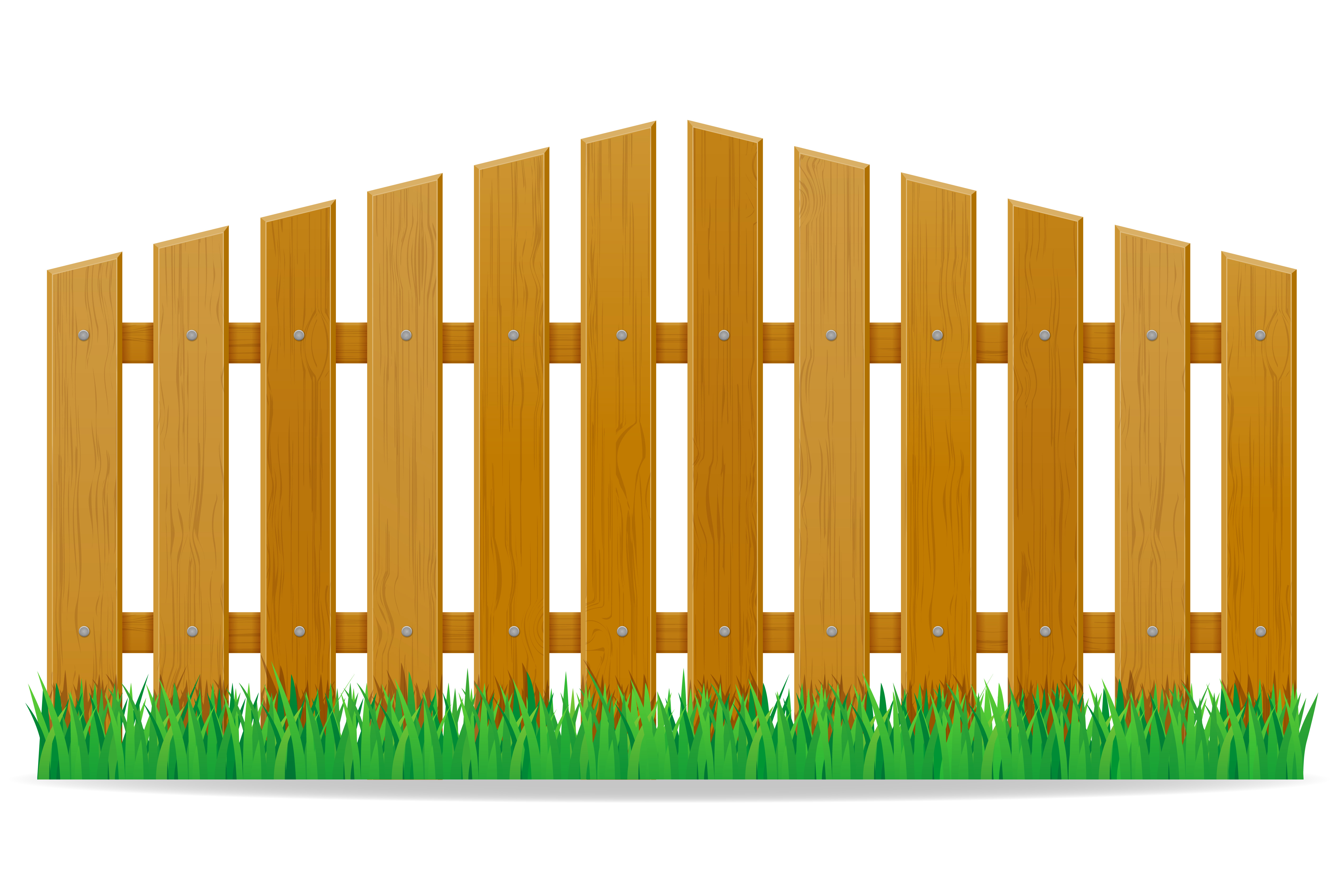 wooden fence vector illustration 492782 Vector Art at Vecteezy