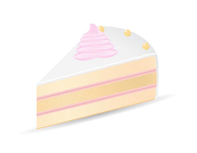 piece of cake vector illustration