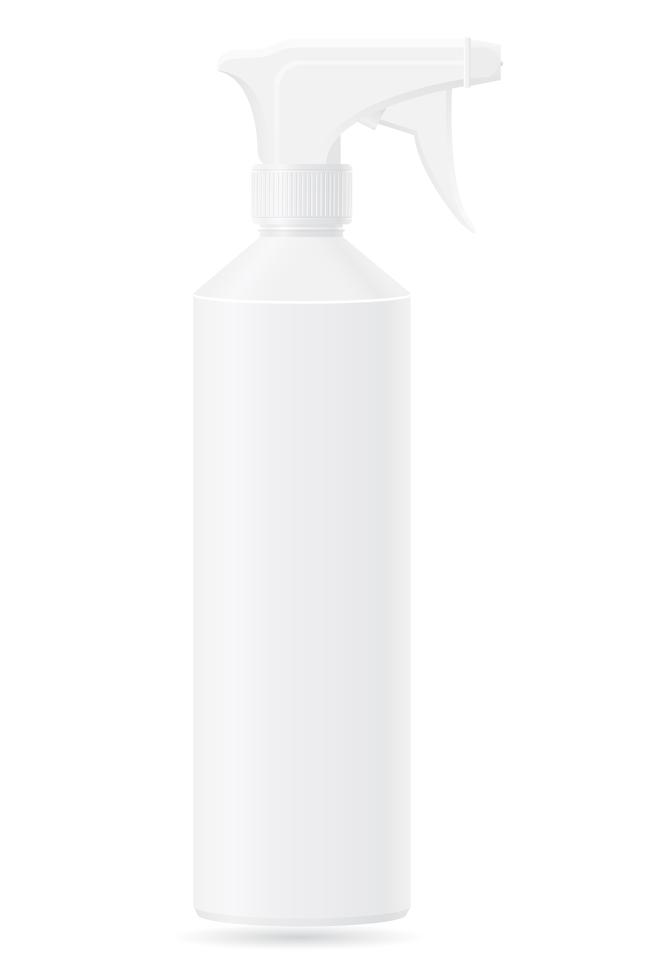 botella de plástico con una ilustración vectorial de spray vector