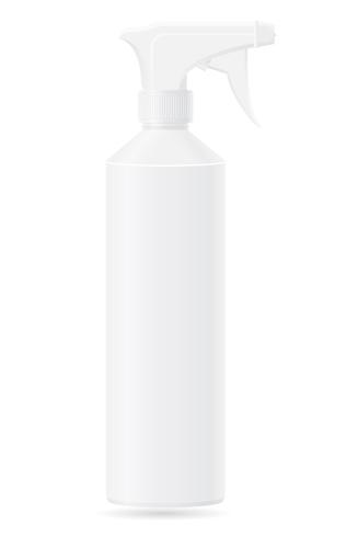 plastic bottle with a spray vector illustration