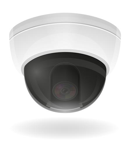 surveillance cameras vector illustration