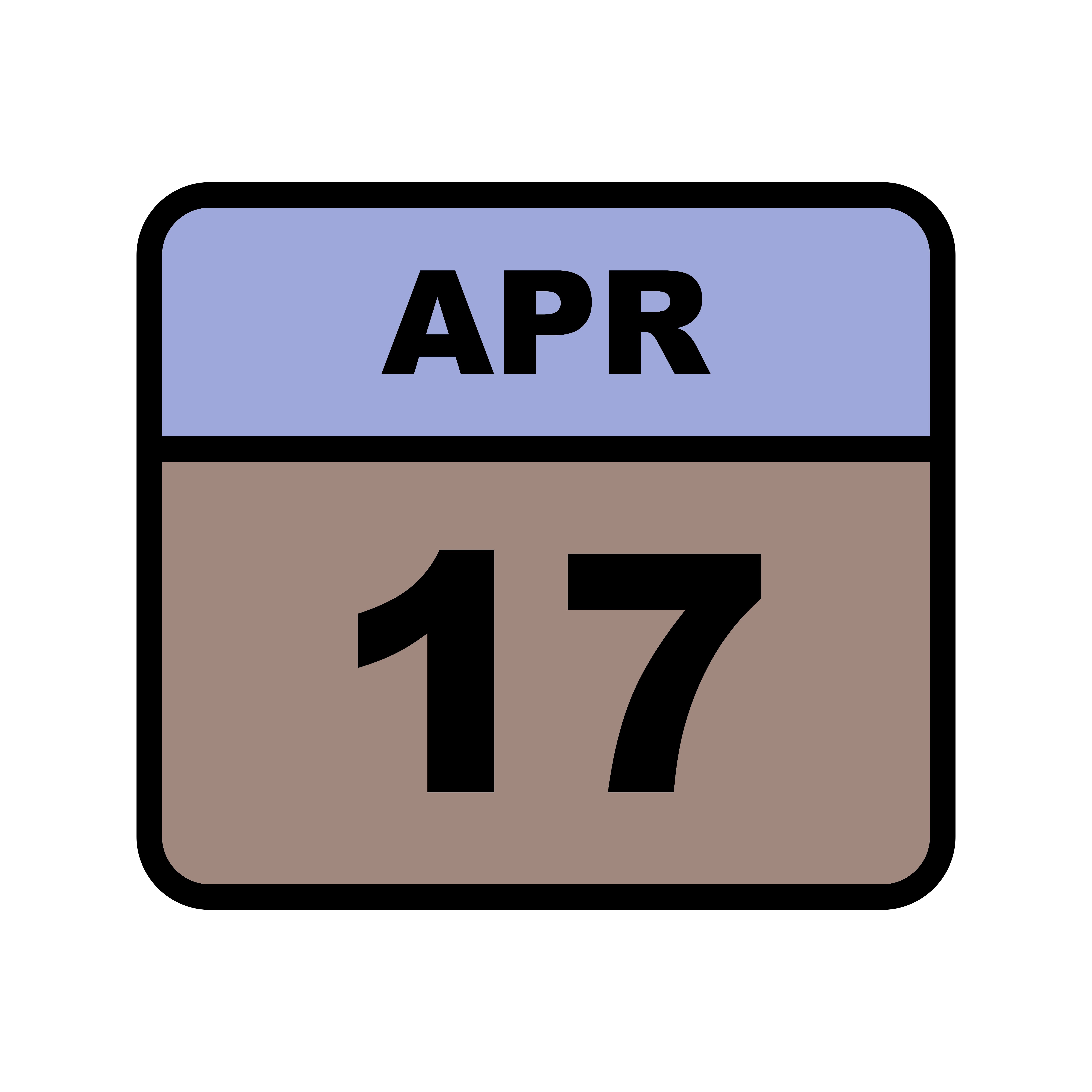 April 17th Date on a Single Day Calendar 493043 Vector Art at Vecteezy