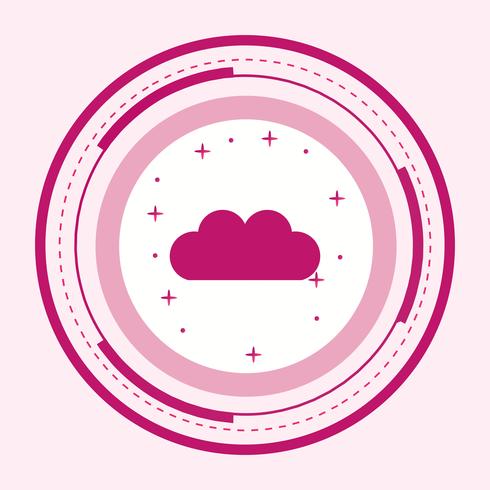 Diseño de iconos en la nube vector