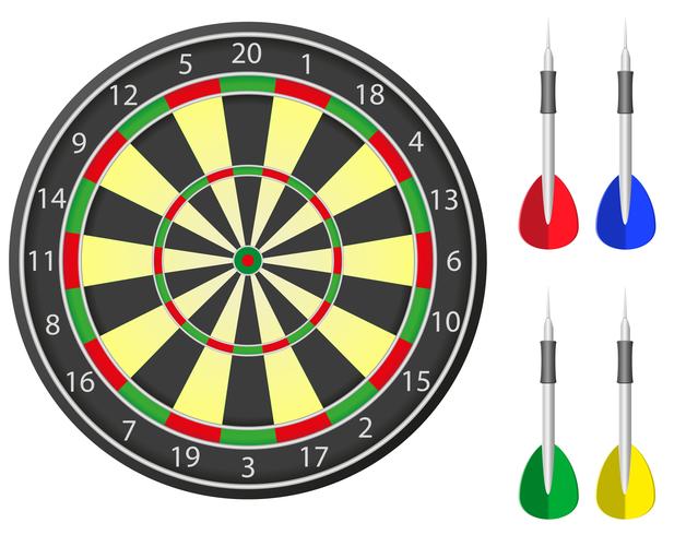 darts vector illustration