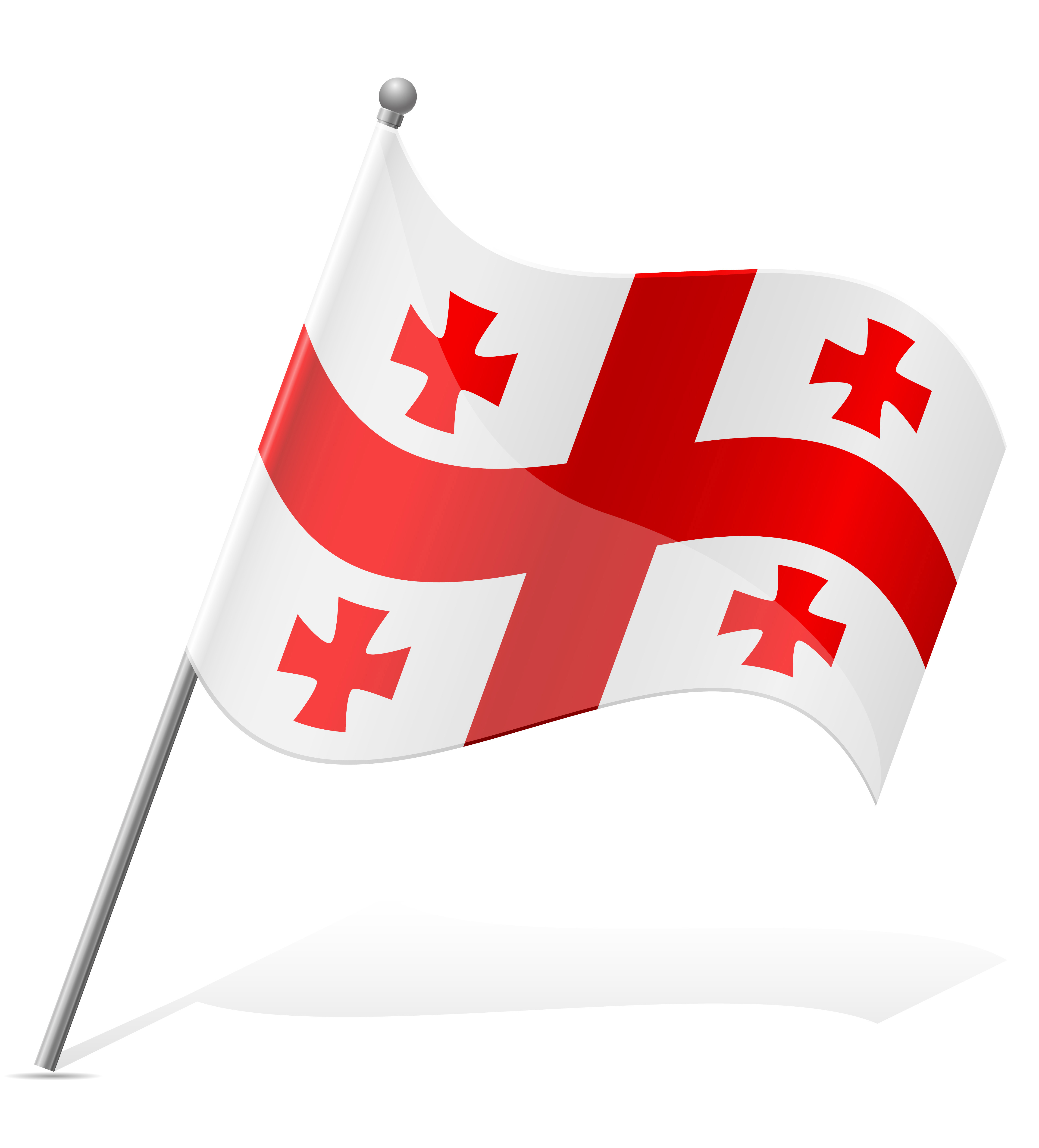 Download flag of Georgia vector illustration - Download Free ...